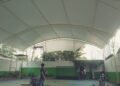kanopi membran lapangan futsal